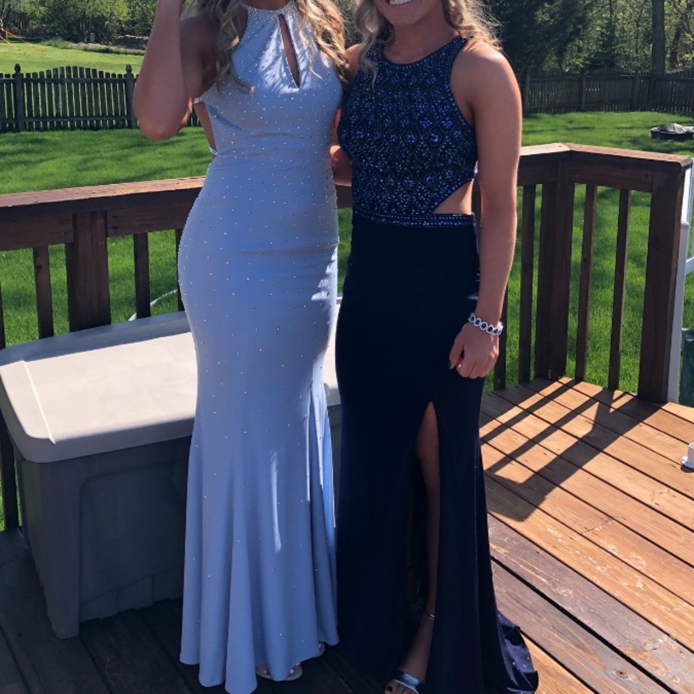 Light Blue Prom Dress - Picture 2 of 4